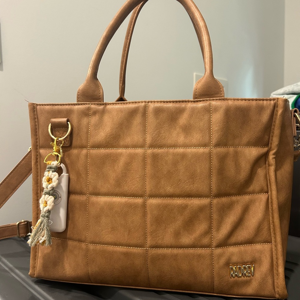 RadRev Vegan Leather Boxy Tote